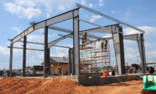 Preorganised Steel Building Structure